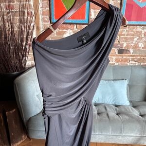 Aqua one shoulder dress
